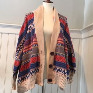 Tribal print cardigan
